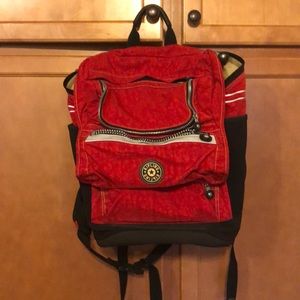 Vintage Kipling red backpack